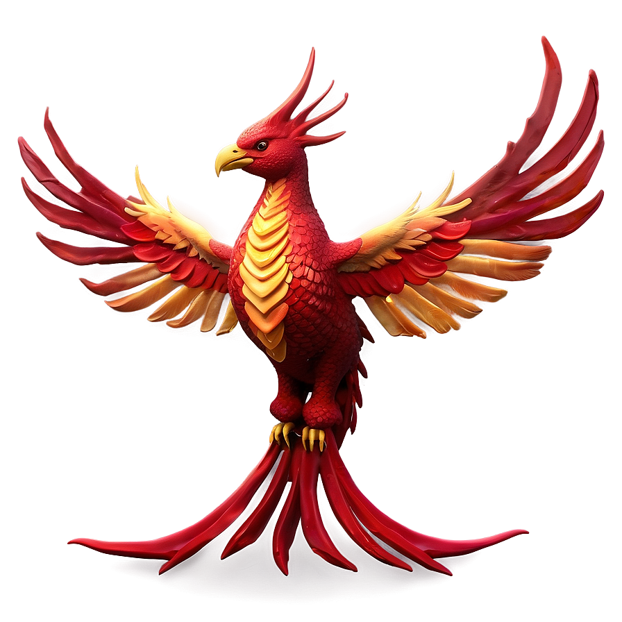 Radiant Red Phoenix Png 5