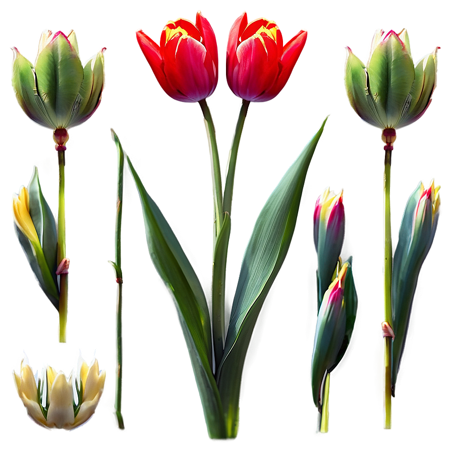 Radiant Red Tulips Png Iyt77