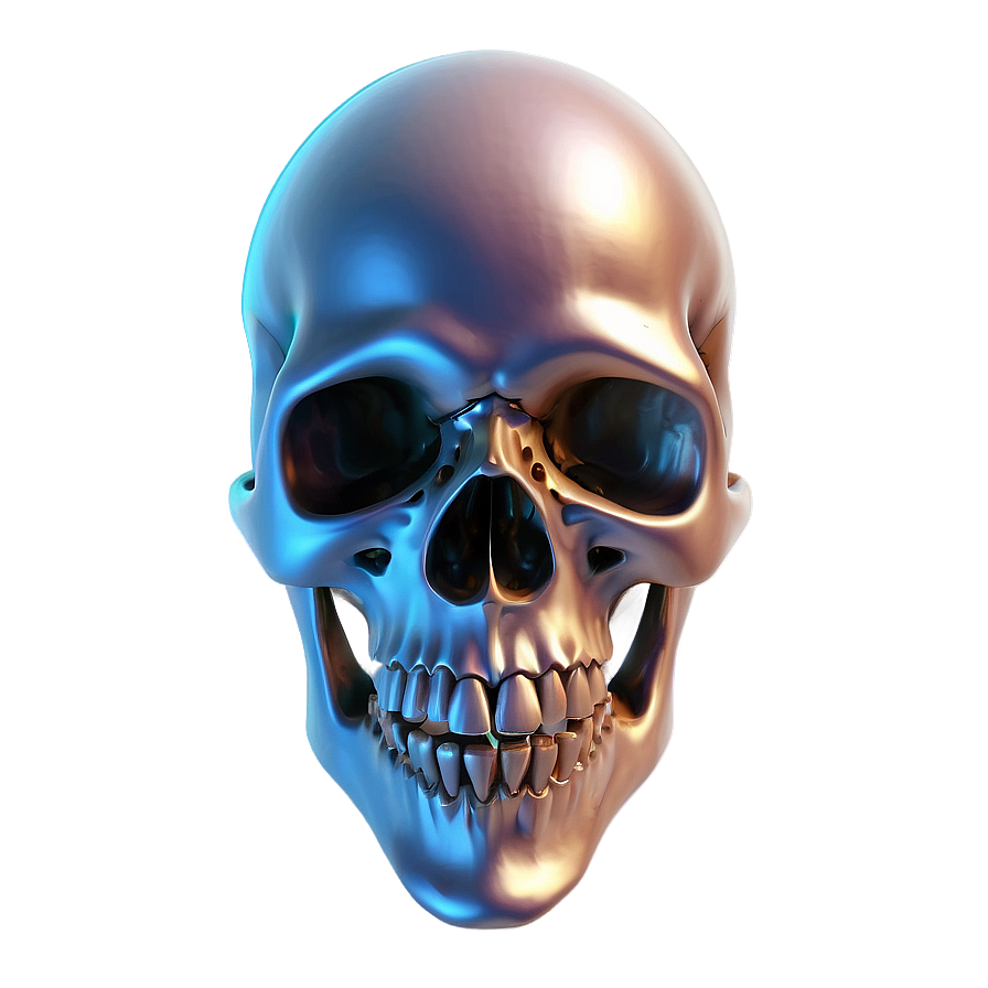 Radiant Skull Illustration Png C