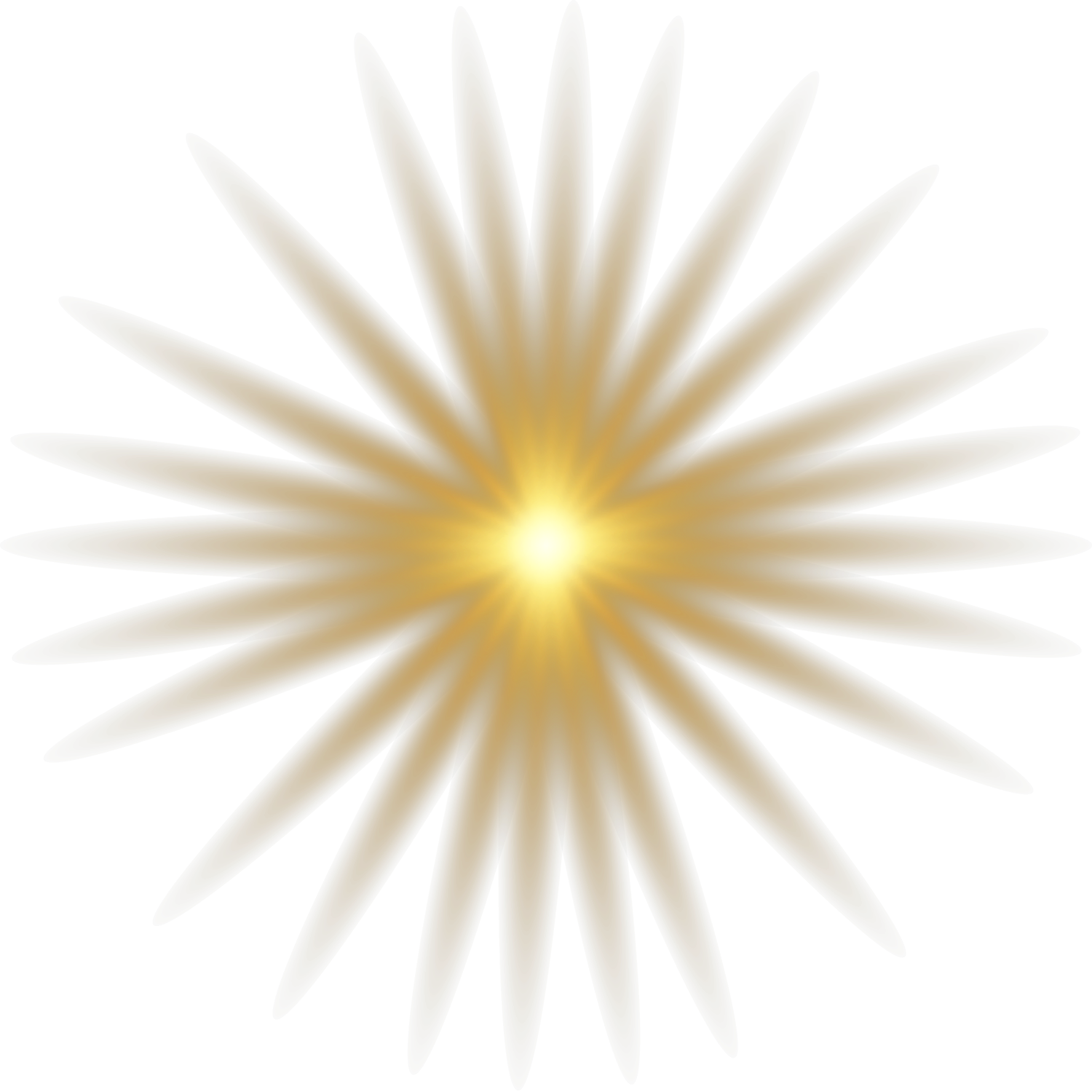 Radiant Sun Graphic PNG with transparent background