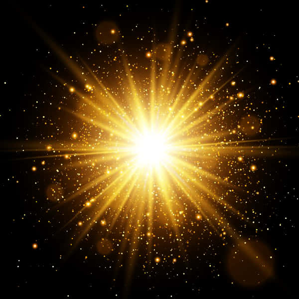 Radiant Sunburst Glow Background