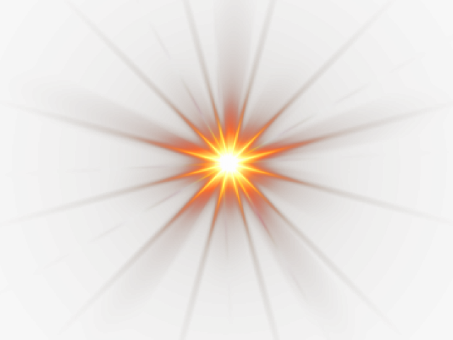 Radiant Sunburst Glow PNG with transparent background