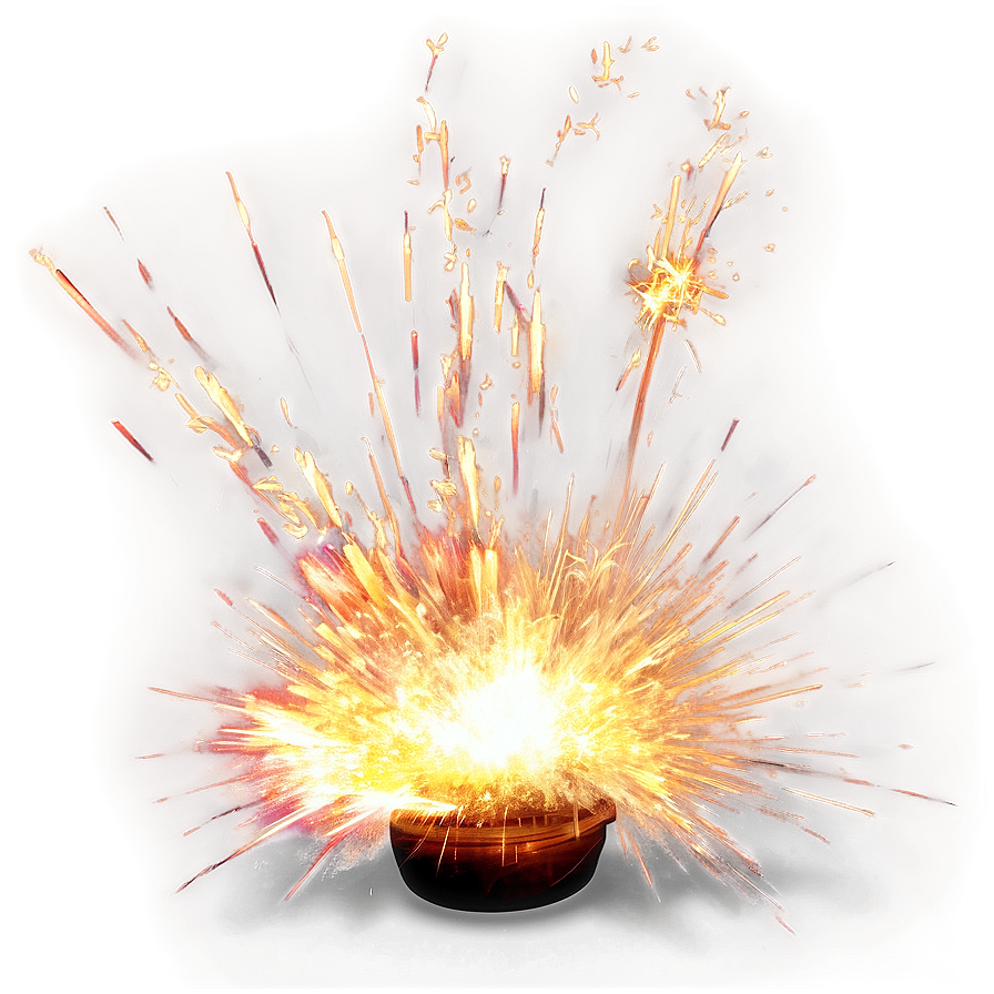 Radiating Fire Sparks Png 5