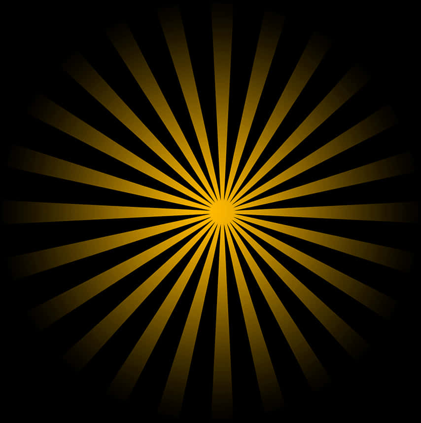 Radiating Sunburst Pattern PNG with transparent background