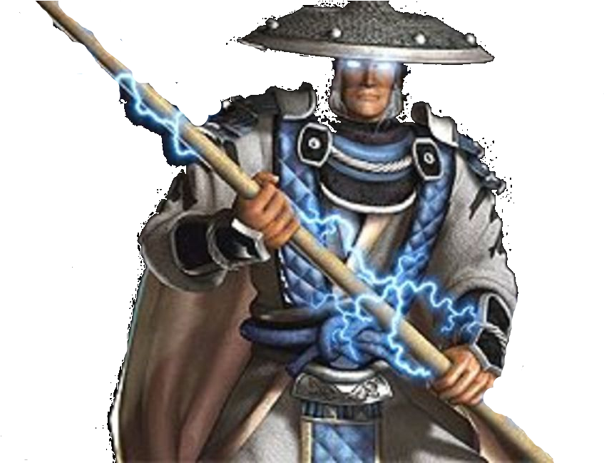 Raiden On Mortal Kombat , Png Download - Raiden Mortal Kombat Staff, Transparent Png PNG with transparent background