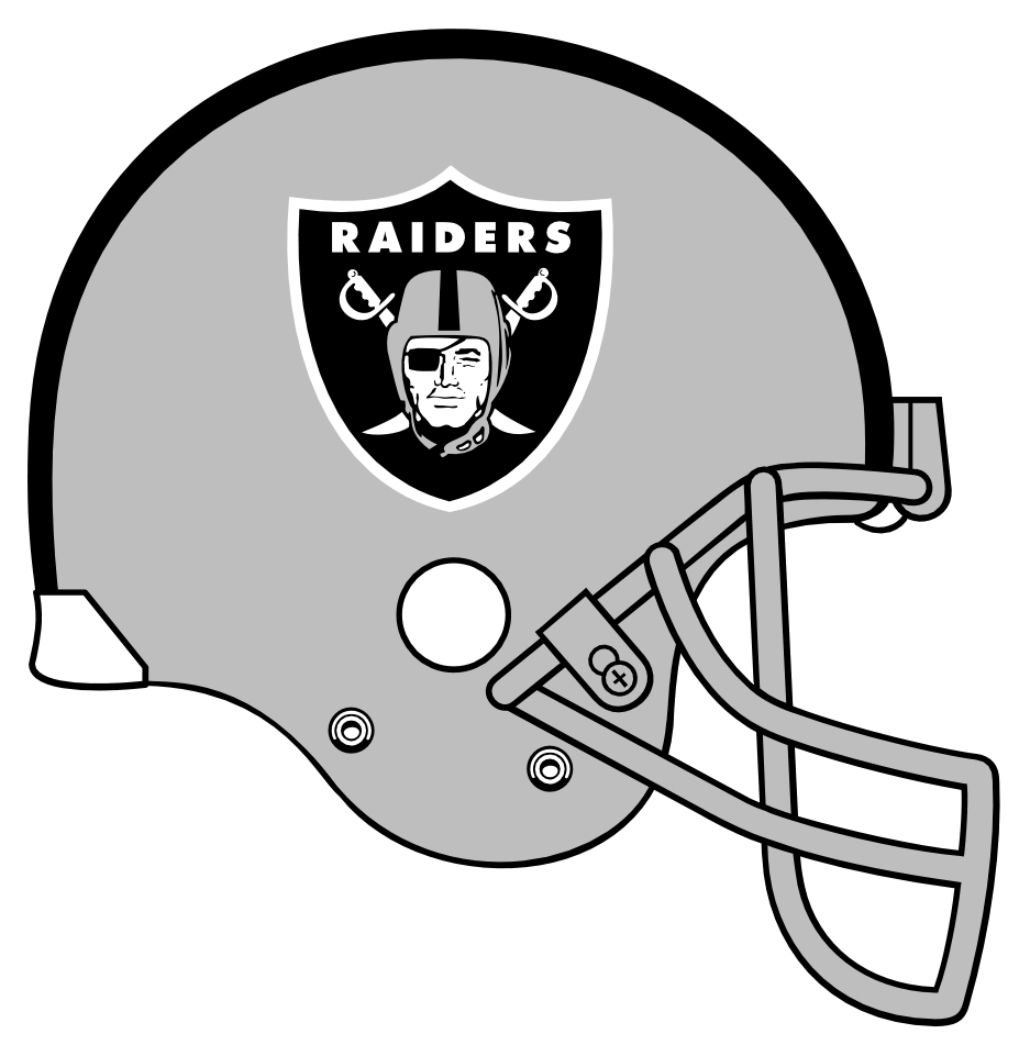 Raiders Football Helmet Graphic