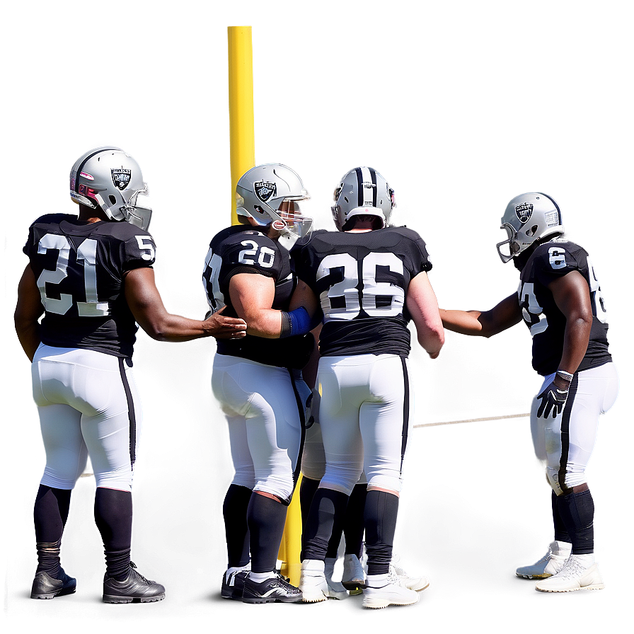Raiders Team Huddle Png Xou22