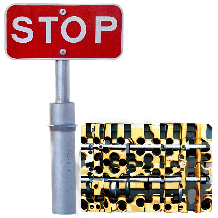 Railroad Stop Sign PNG kgn PNG with transparent background