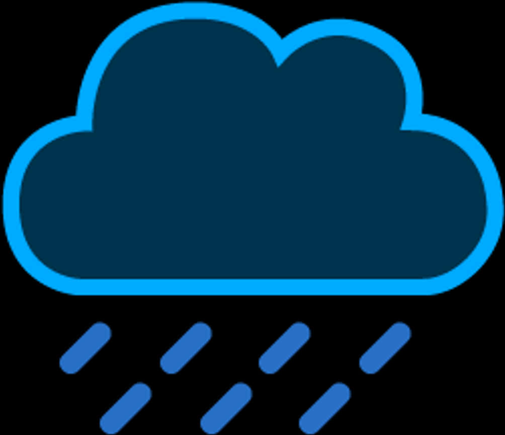 Rain Cloud Icon PNG with transparent background