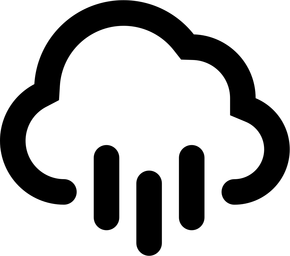 Cloud Of Rain Comments - Rain Symbol Svg, HD Png Download PNG with transparent background