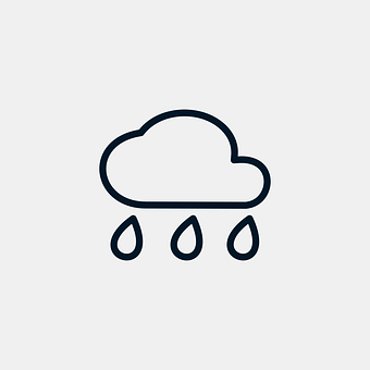 Rain Cloud Icon PNG with transparent background