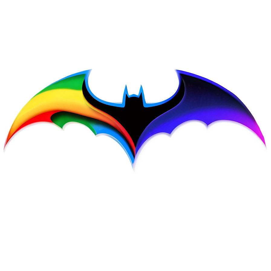 Rainbow Batman Logo Png 05042024