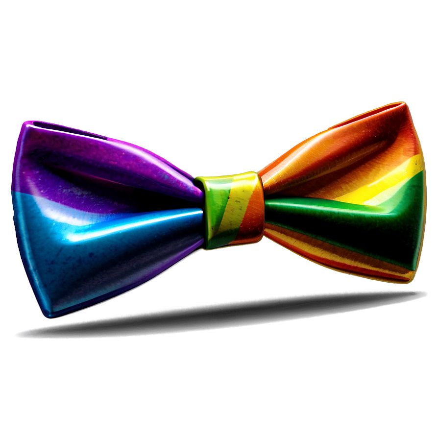 Rainbow Bow Tie Art PNG 76 PNG image with a transparent background, free high-resolution download