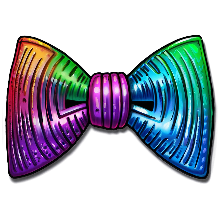 Rainbow Bow Tie Art PNG jru3 PNG image with a transparent background, free high-resolution download