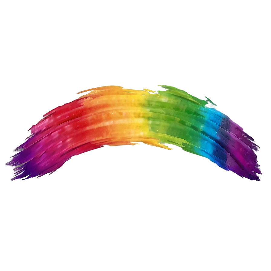 Rainbow Brushstroke Background Png 06292024