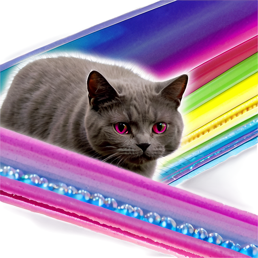 Rainbow Cat Fantasy Png B