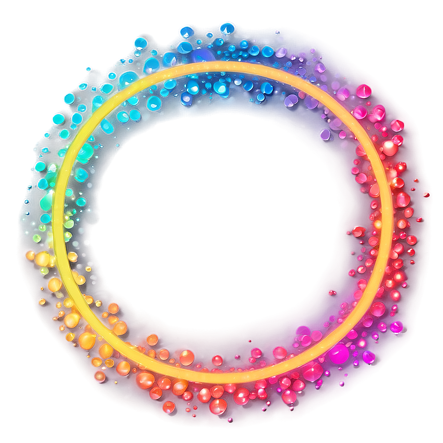 Rainbow Circle Bokeh Background Png Tmm