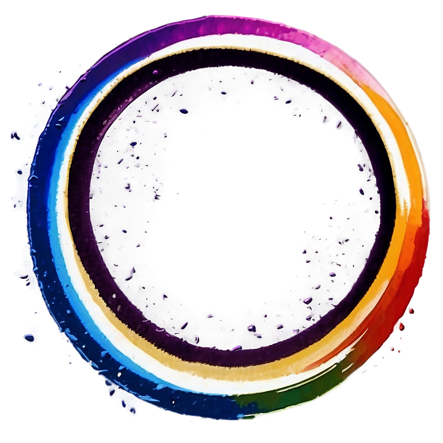 Rainbow Circle Brush Stroke Png 85