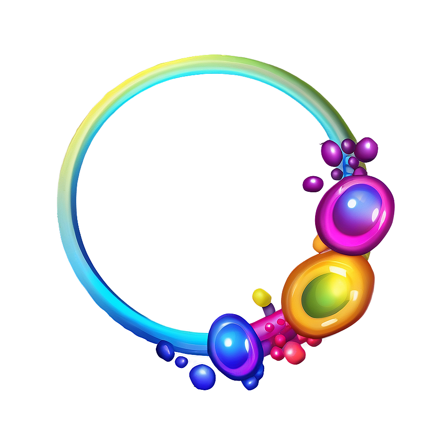 Rainbow Circle Frame Png Fpw