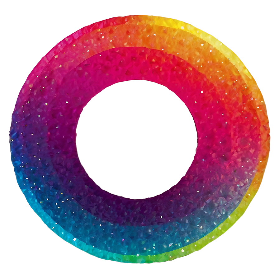 Rainbow Circle Retro Sunburst Png 06262024