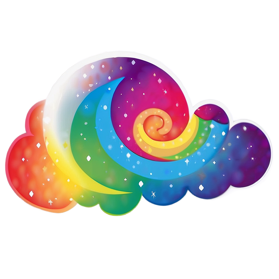 Rainbow Cloud Clipart Png 74