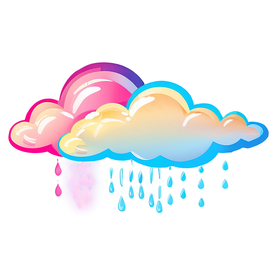 Rainbow Cloud Cute Png 42