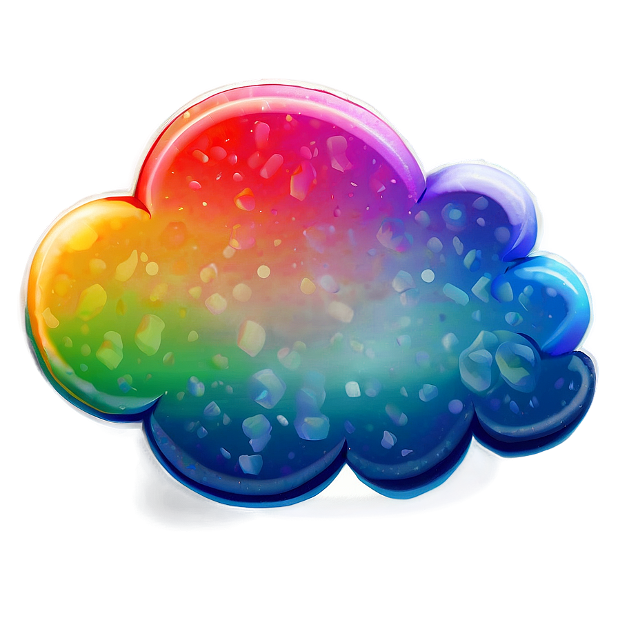 Rainbow Cloud Cute Png Ham