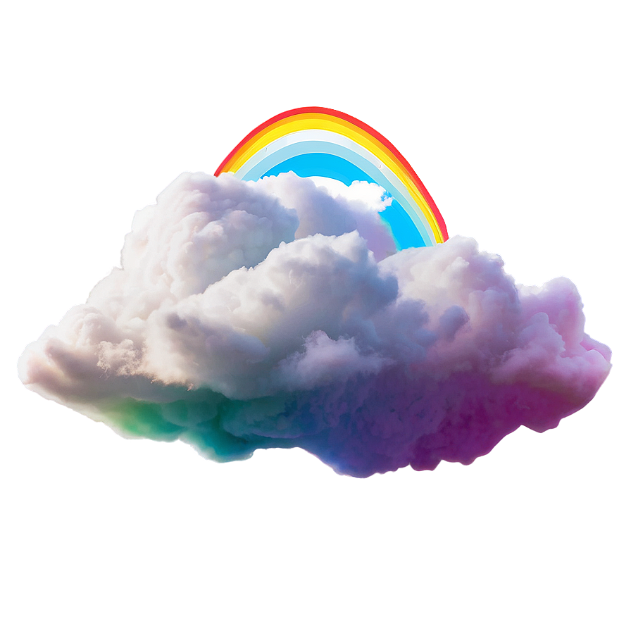 Rainbow Clouds Sky Png Abw19