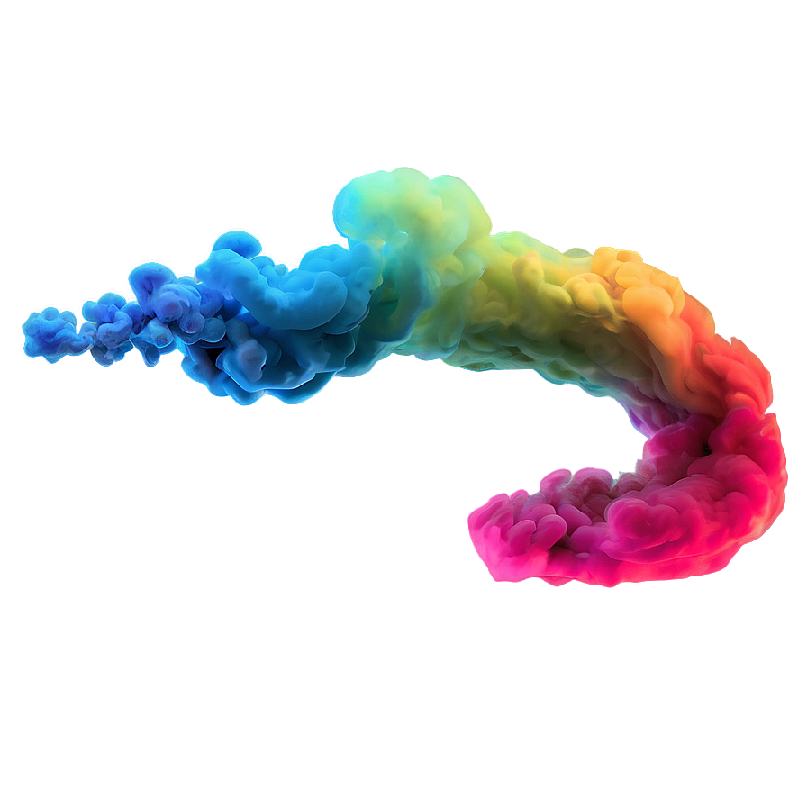 Rainbow Color Smoke Effect Png 37