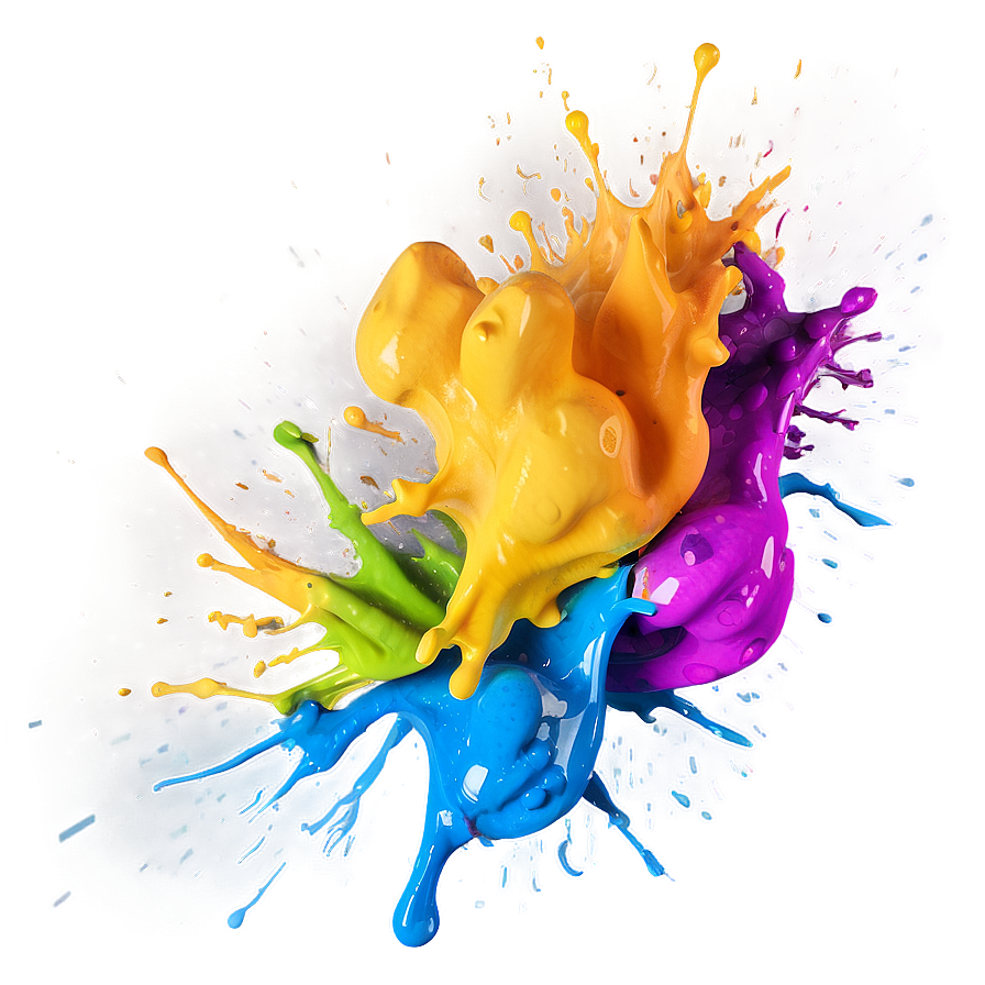 Rainbow Color Splash Png Dmd