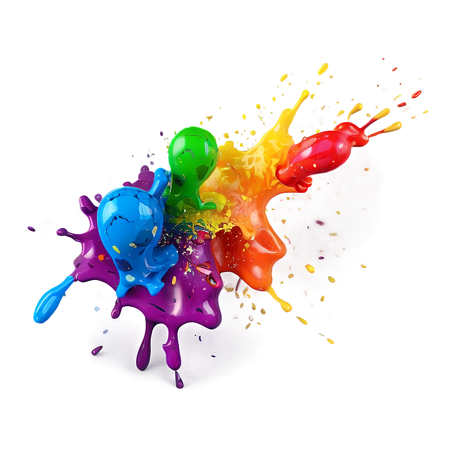 Rainbow Color Splash Png Lgv