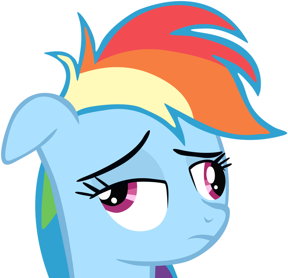 Rainbow Dash Skeptical Look