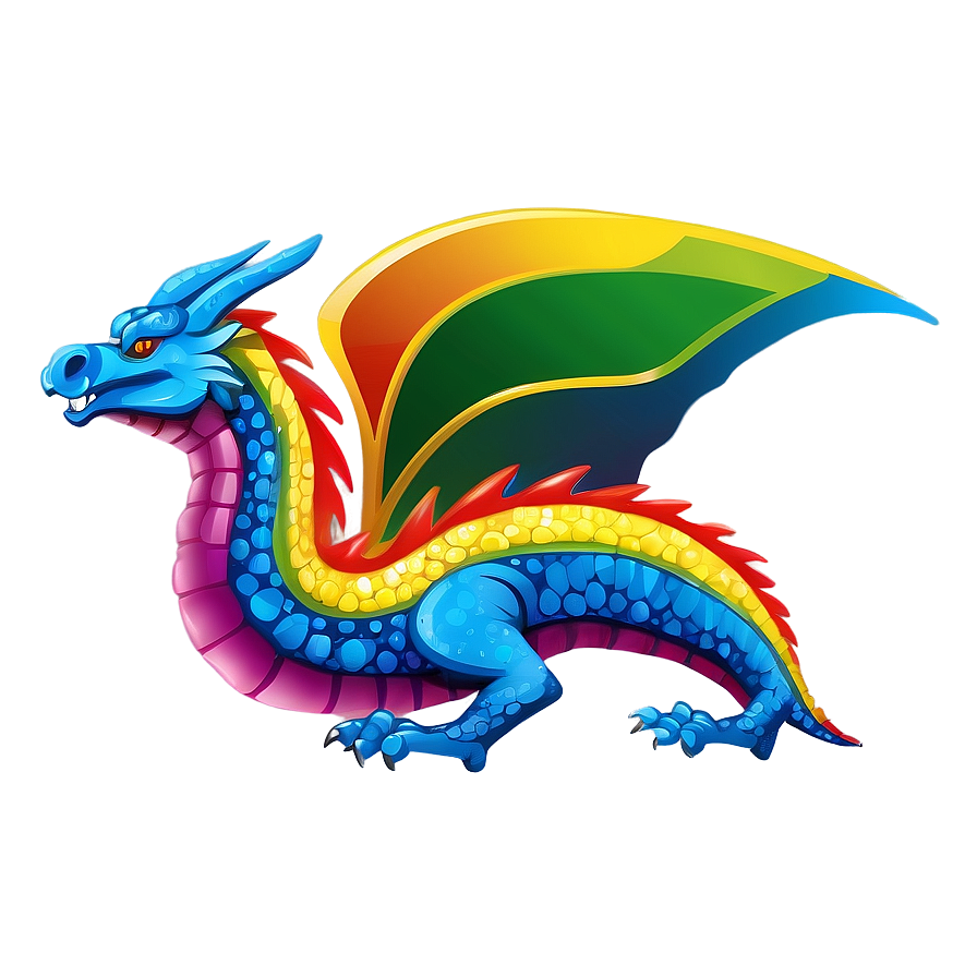 Rainbow Dragon Clipart Png Odp7