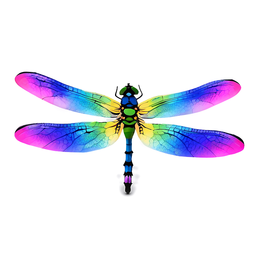 Rainbow Dragonfly Png 05212024