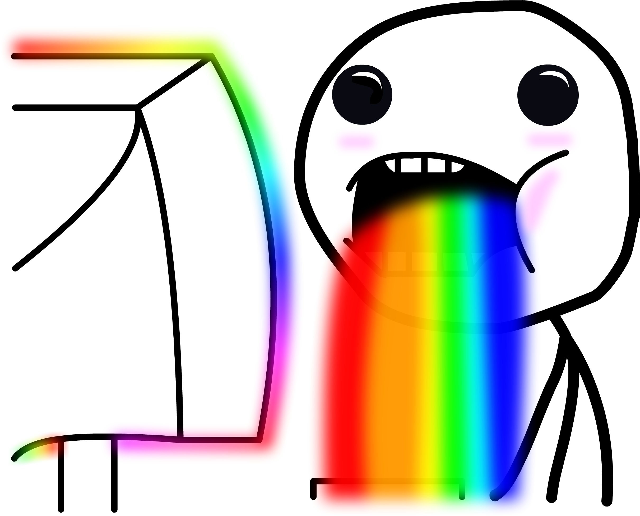 Rainbow Drool, HD Png Download PNG with transparent background