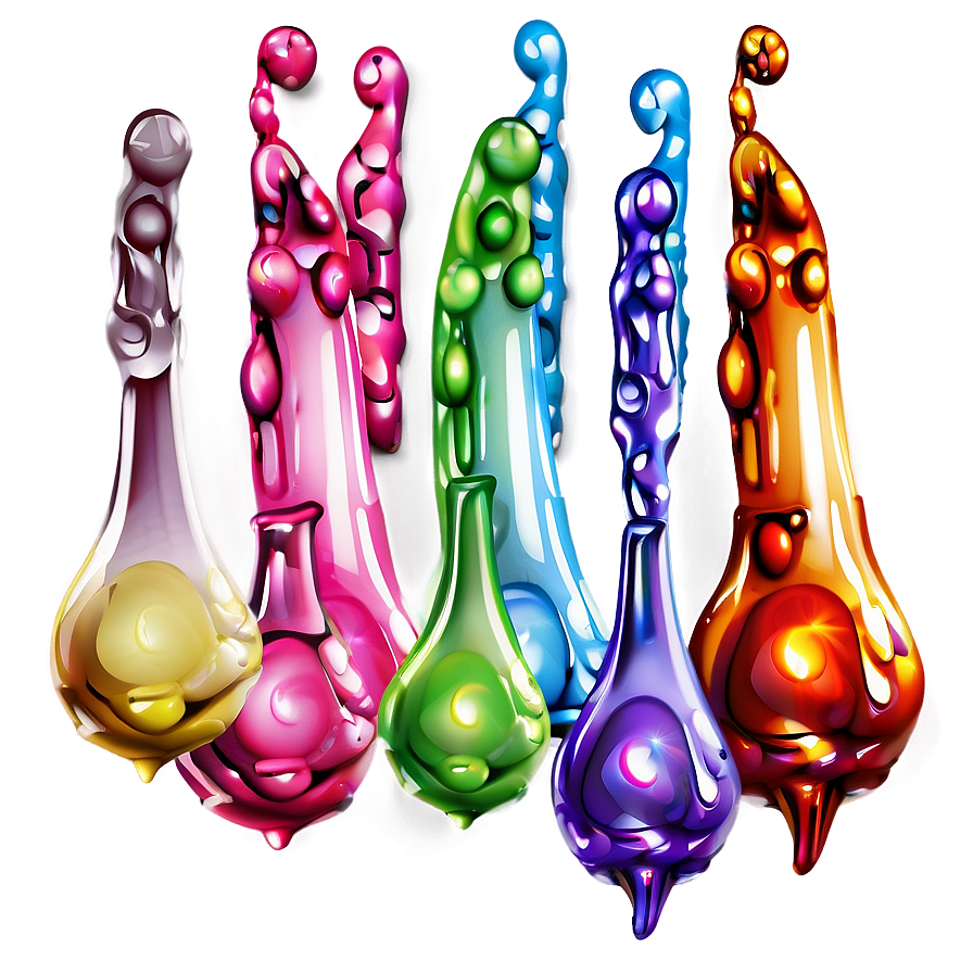 Rainbow Drops Effect Png 04292024