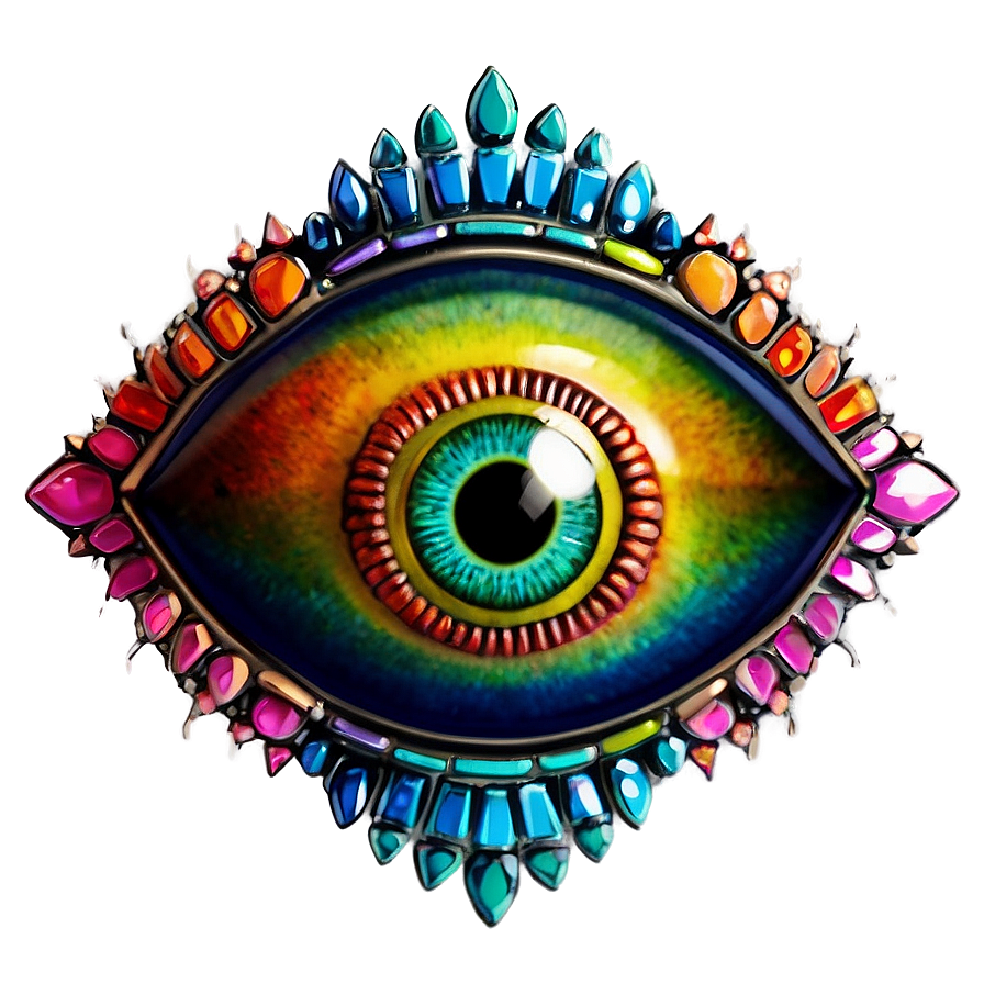 Rainbow Evil Eye Png Knp