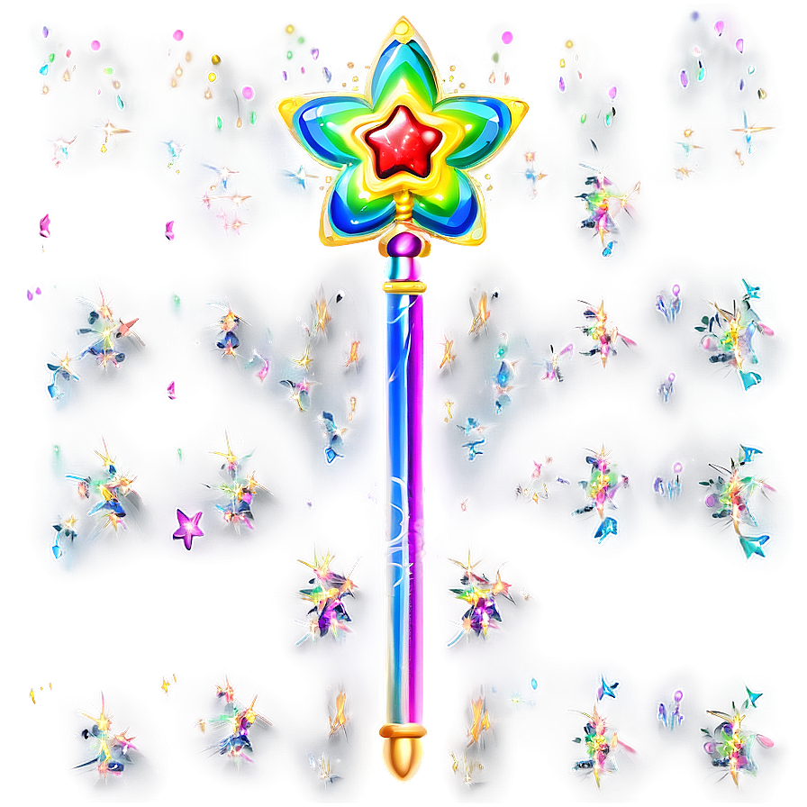 Rainbow Fairy Wand Png 62