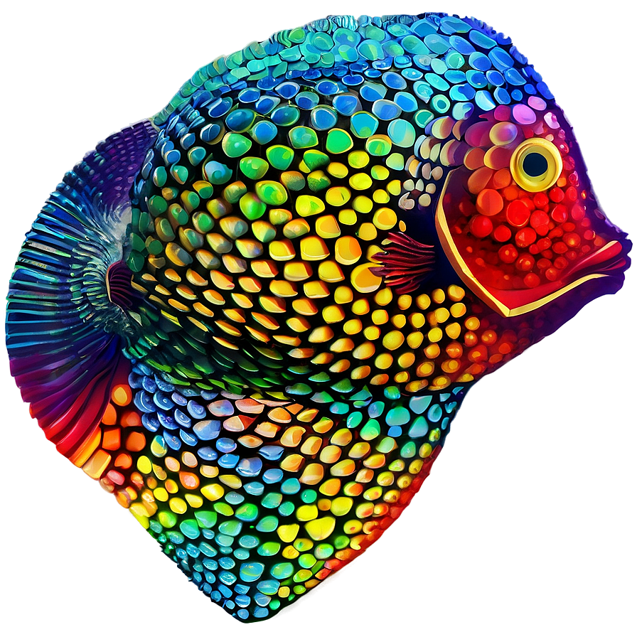 Rainbow Fish Scale Pattern Png 27