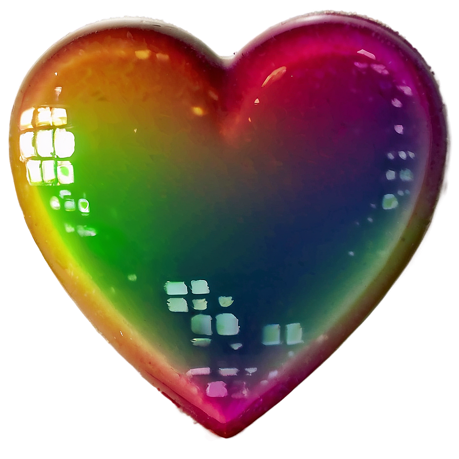 Rainbow Heart Emoji Png Mns90