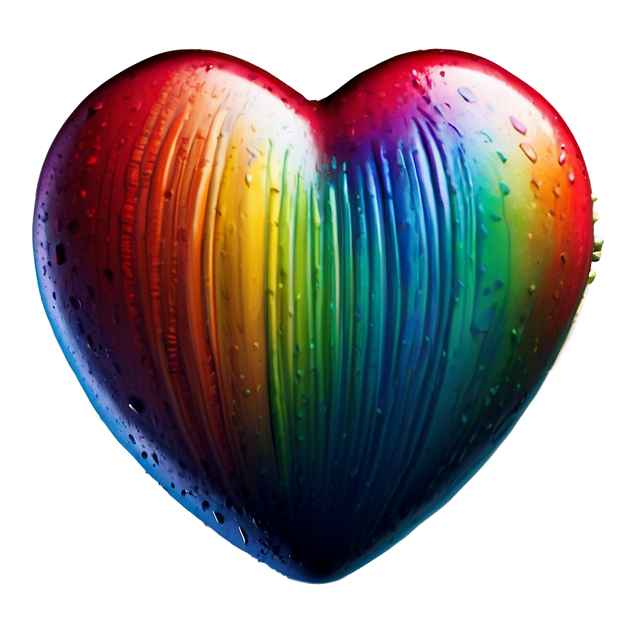 Rainbow Heart Emoji PNG pux45 PNG with transparent background