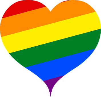 Rainbow Heart Symbol Love Diversity