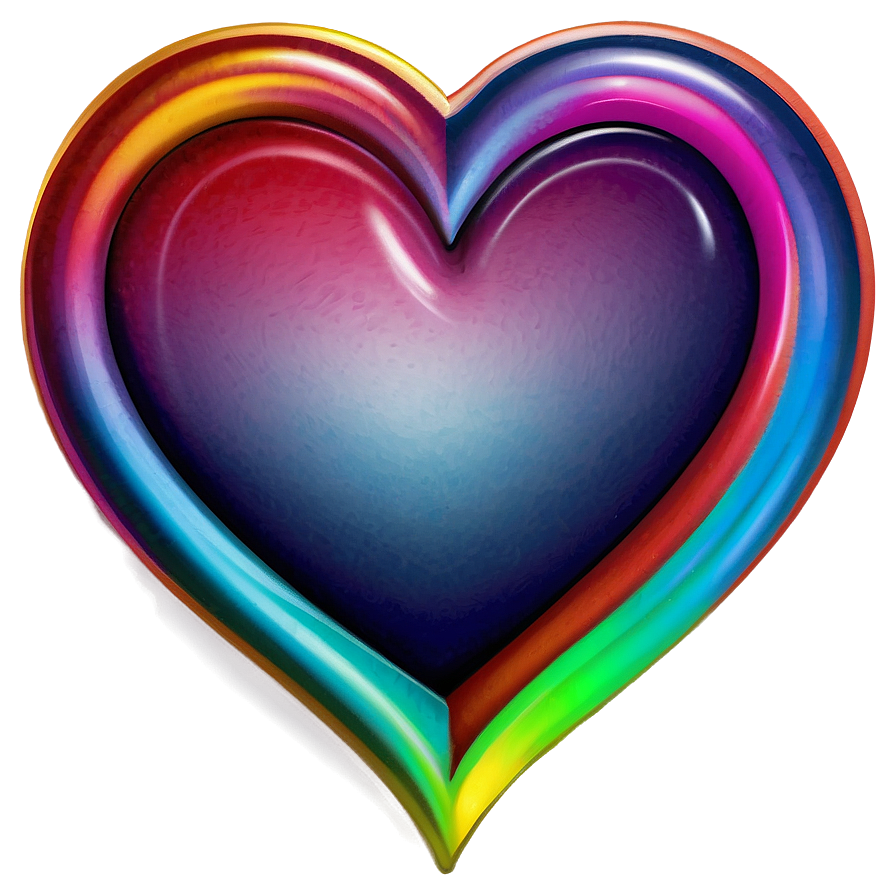 Rainbow Heart Symbol Png Klm