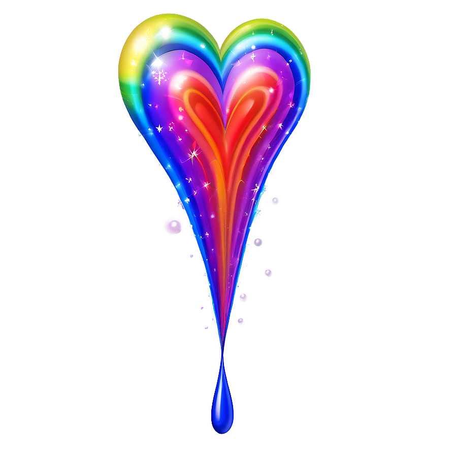 Rainbow Heart Transparent Background PNG 90 PNG with transparent background