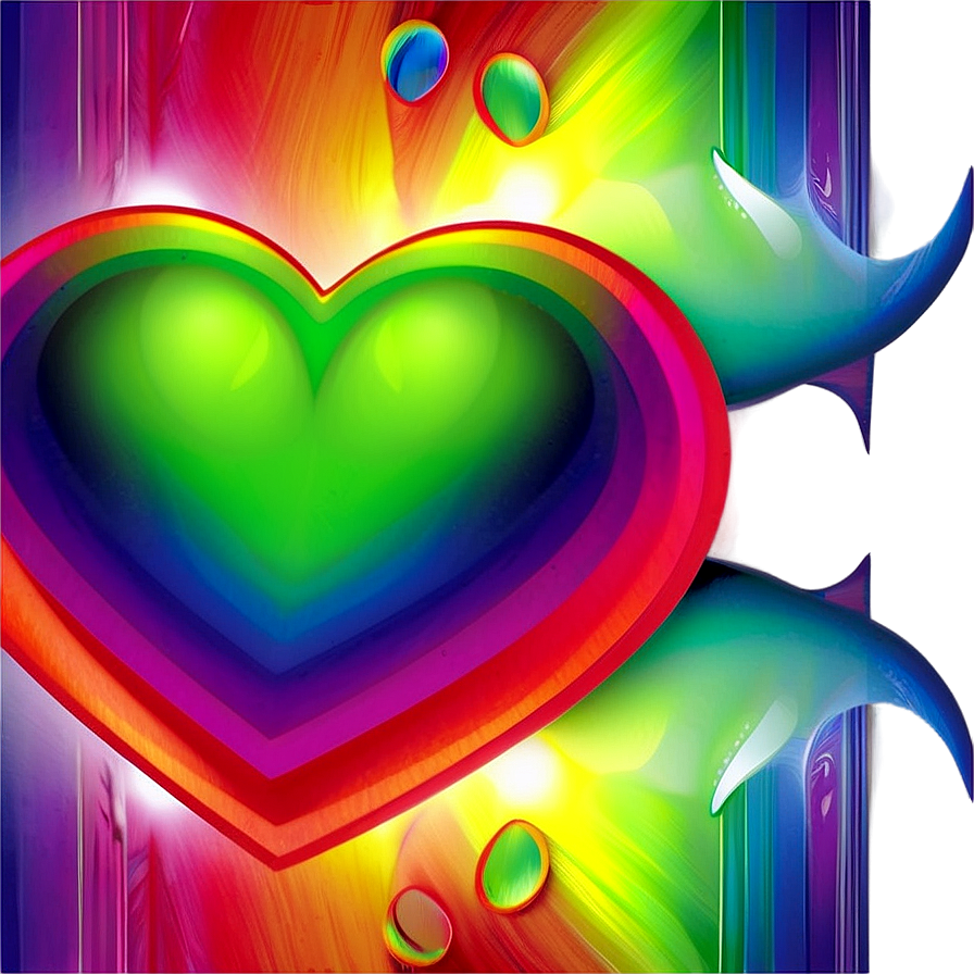 Rainbow Heart Transparent Background PNG ooo97 PNG with transparent background
