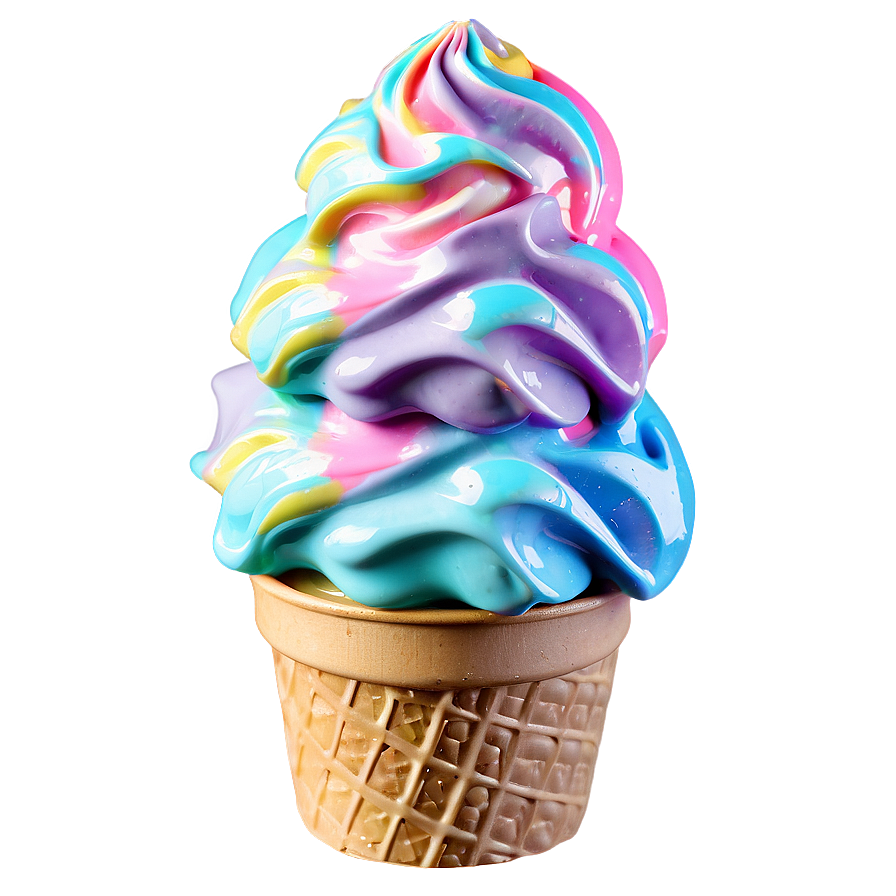 Rainbow Ice Cream Cup Png Wmo12