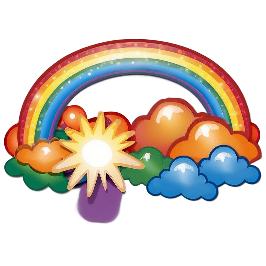 Rainbow Illustration PNG 04292024 PNG with transparent background