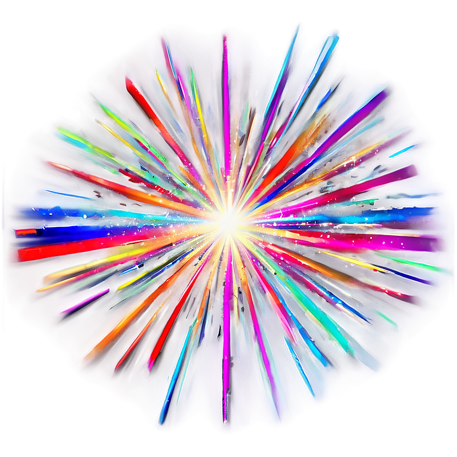 Rainbow Light Burst Png 88