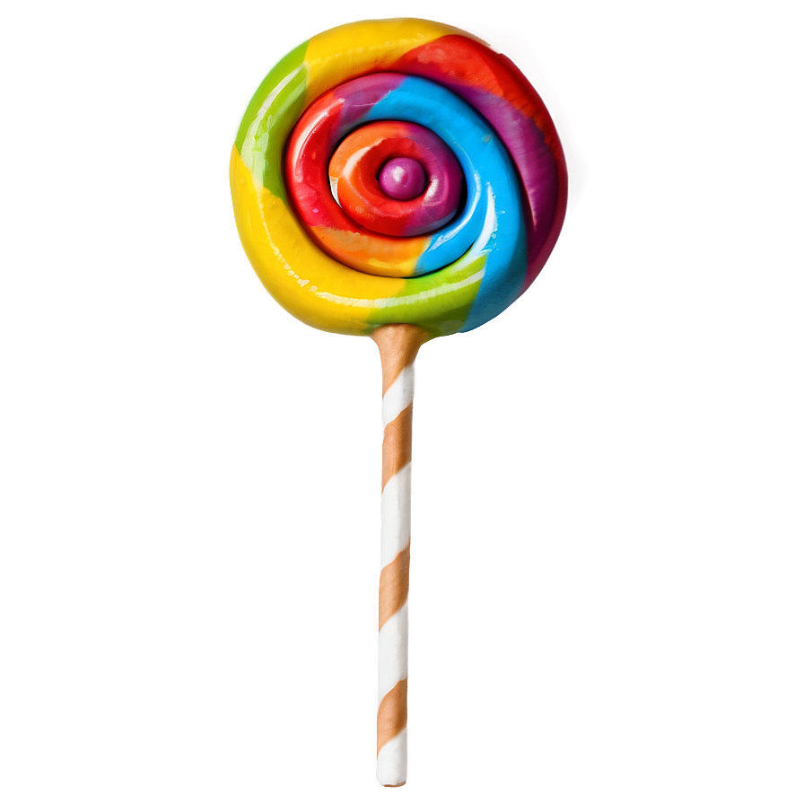 Rainbow Lollipop PNG 05252024 PNG image with a transparent background, free high-resolution download