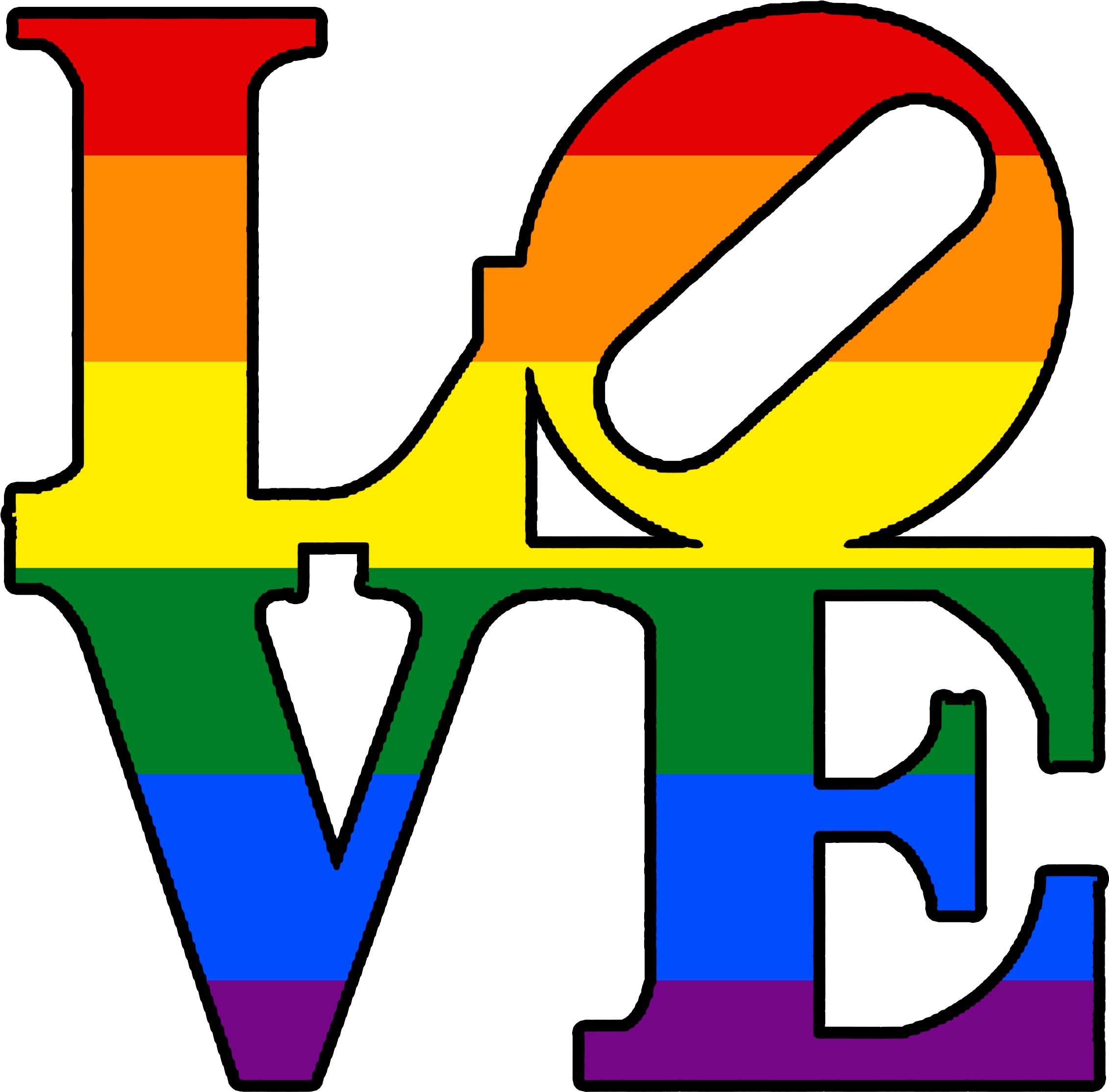 Rainbow Love Graphic